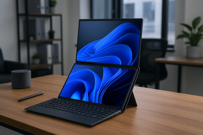 شرکت ایسوس از مدل جدید Zenbook Duo با دو نمایشگر ۱۴ اینچی رونمایی کرد.