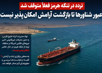تردد در تنگه هرمز متوقف شد؛ مجوز عبور چه زمانی صادر می‌شود؟