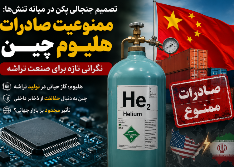 تصمیم جنجالی پکن پس از تشدید تنش ایران و آمریکا؛ چین صادرات هلیوم را برای حفظ ذخایر داخلی ممنوع کرد
